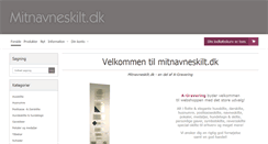 Desktop Screenshot of mitnavneskilt.dk