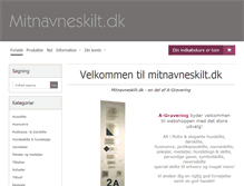 Tablet Screenshot of mitnavneskilt.dk